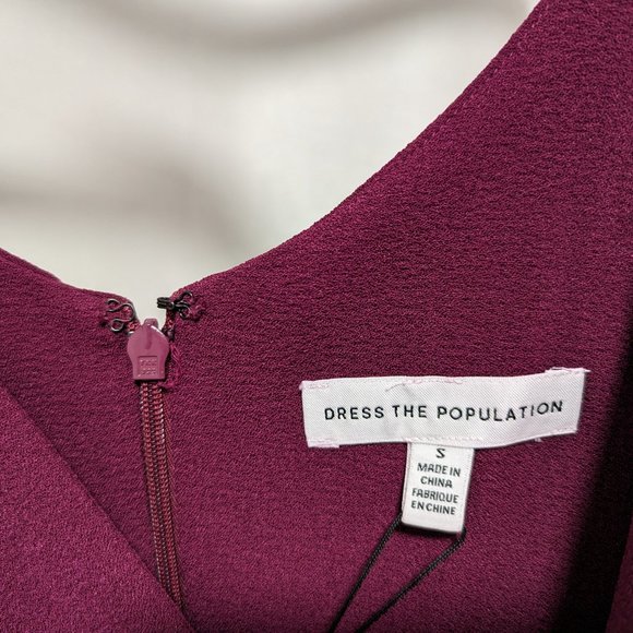 Fit & flare Dress the population Alicia - Picture 4 of 5